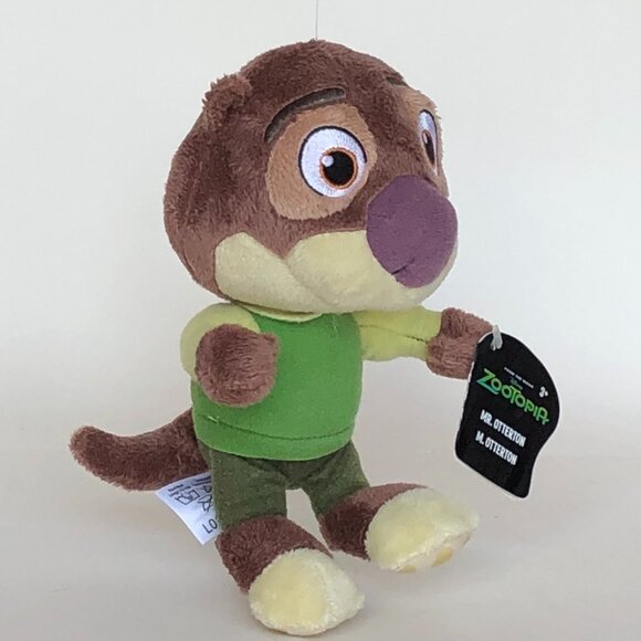 Disney Zootopia New w/Tag Mr.Otterton 9-Inch Plush Stuffed Animal - Picture 3 of 9